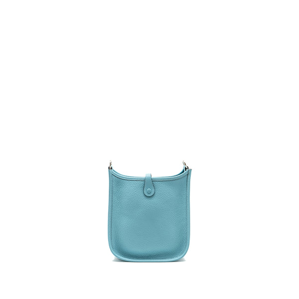 Hermes Mini Evelyne Clemence Blue Atoll SHW STAMP T