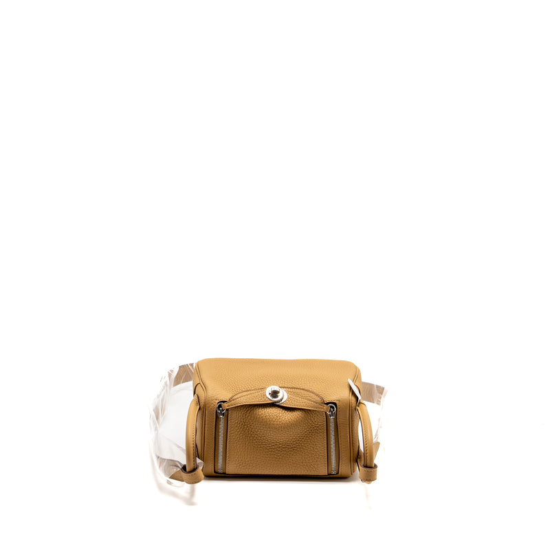 Hermes Mini Lindy Clemence Biscuit SHW Stamp B