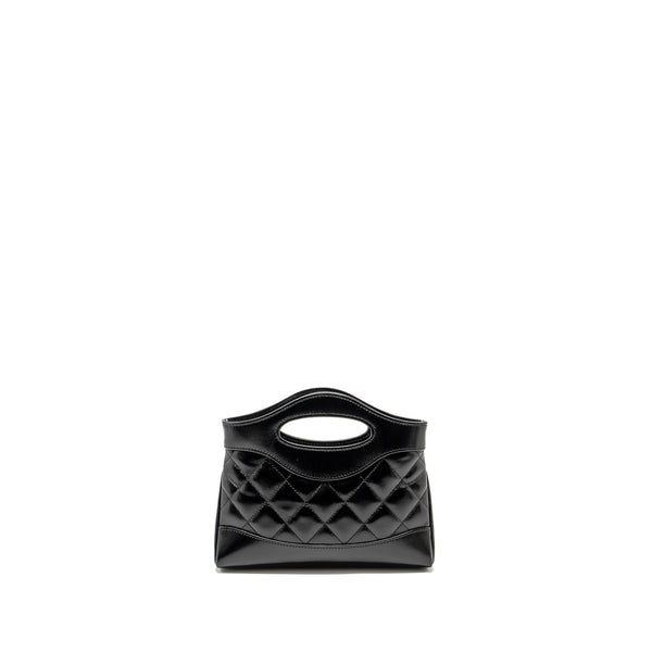 Chanel Mini 31 Clutch with Chain Shiny Lambskin Black LGHW (Microchip)