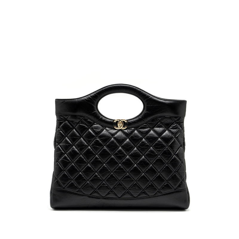 Chanel Large 31 Bag Aged Calfskin Black LGHW (Microchip)