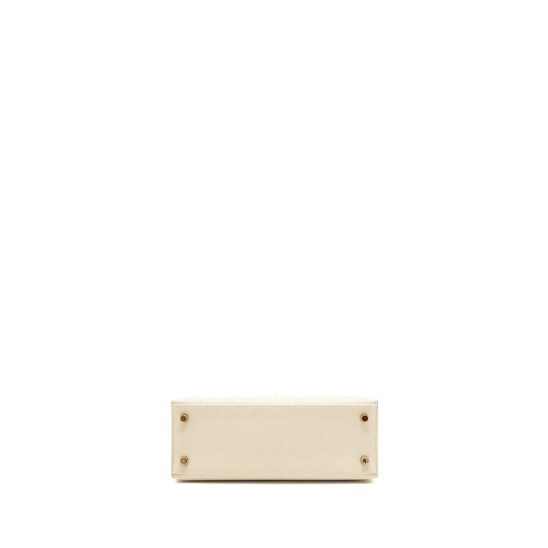 Hermes Kelly 25 Epsom Craie GHW stamp U