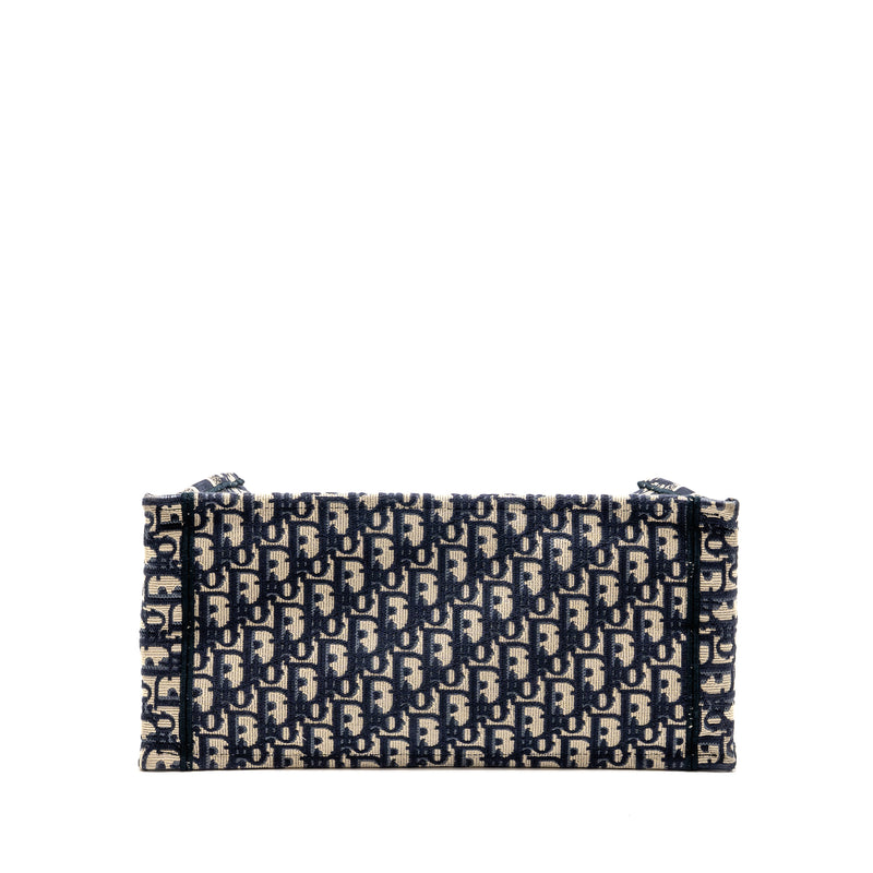 Dior Medium Dior Book Tote Dior Oblique Embroidery Ecru/Blue
