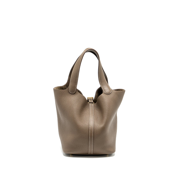 Hermes Picotin 22 Clemence Etoupe GHW stamp Y
