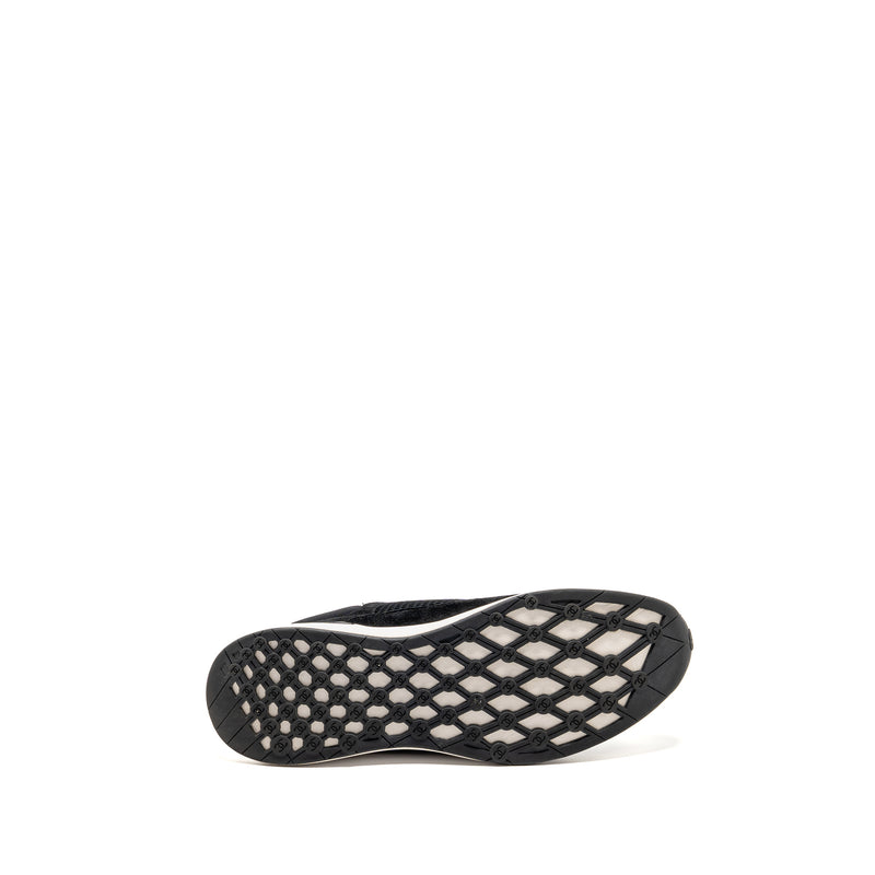 Chanel size 45 CC logo sneakers Suede / Mesh black / white