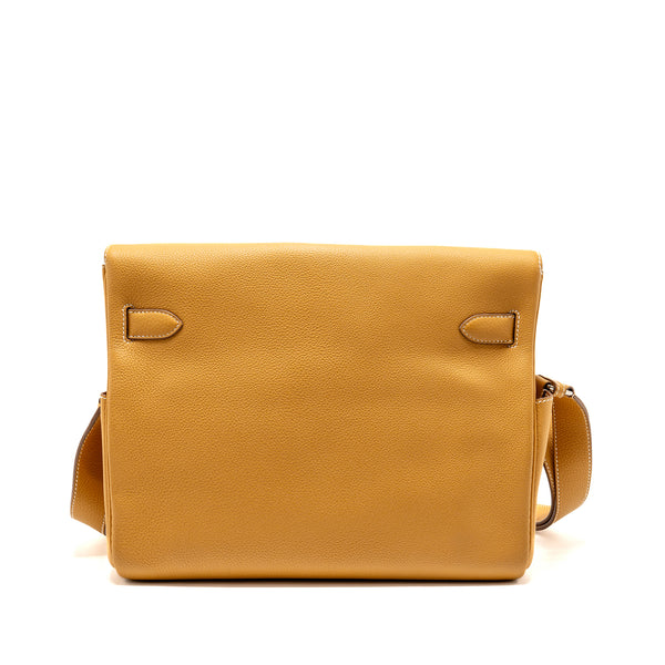 Hermes kelly messenger GM togo naturel sable SHW stamp B