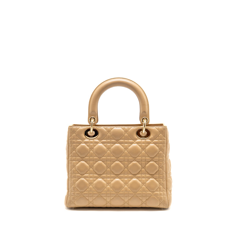 Dior Medium Lady dior lambskin beige LGHW