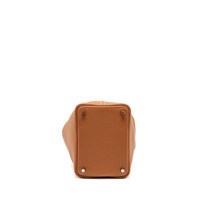 Hermes Picotin 18 Lock Bag Clemence Gold SHW Stamp Z