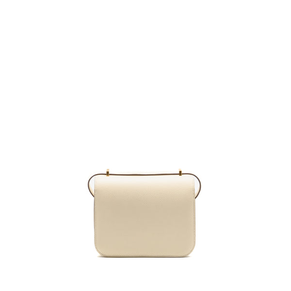Hermes Mini Constance epsom Nata GHW stamp U