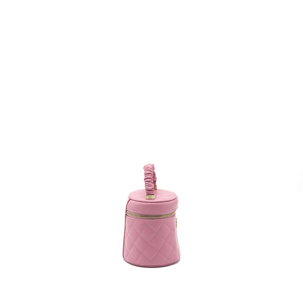 Chanel Top Handle Vanity Case Lambskin Pink LGHW
