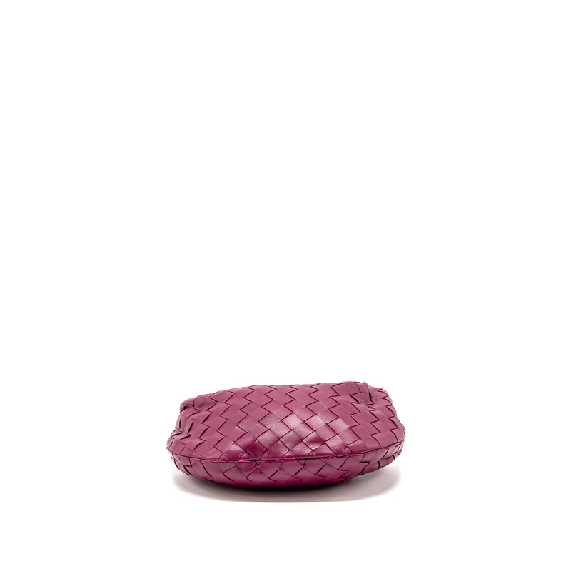 Bottega Veneta Mini Jodie Lambskin Dark Pink GHW