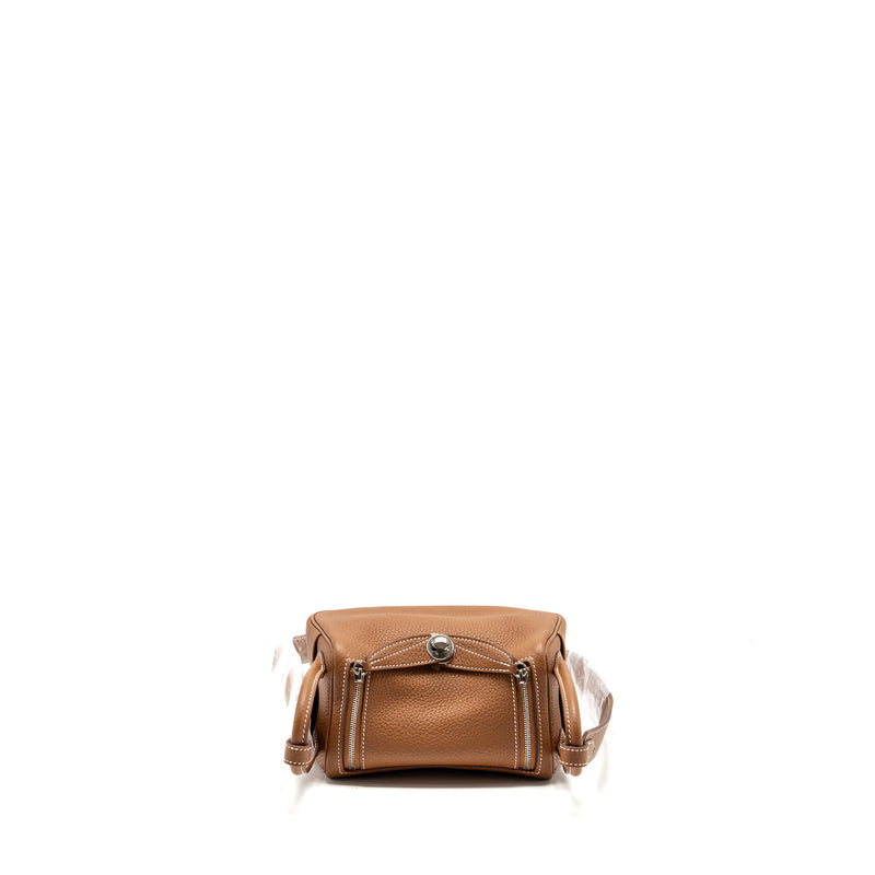 Hermes Mini Lindy clemence gold SHW stamp B