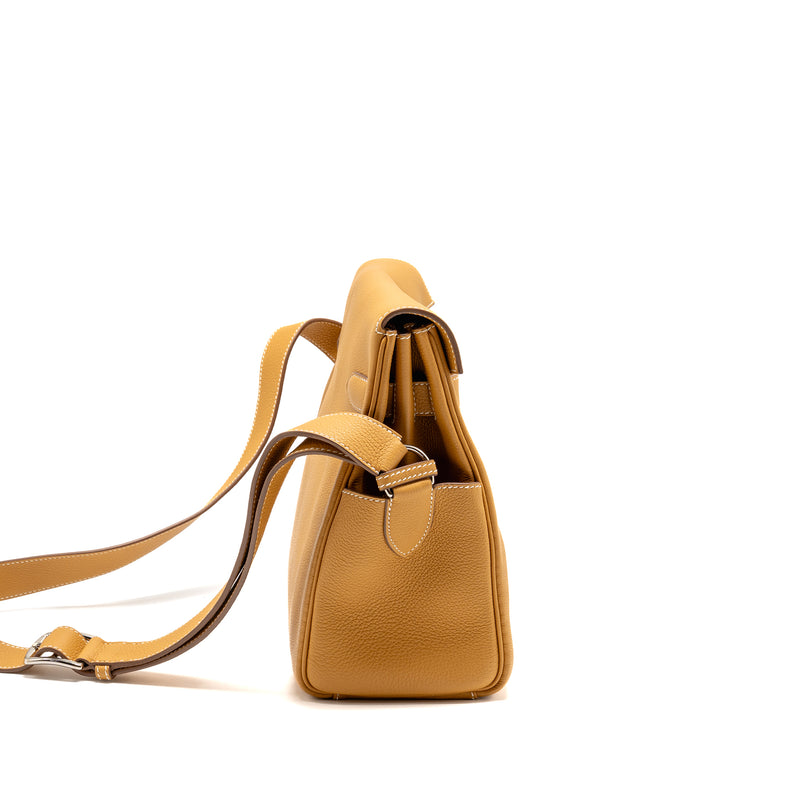Hermes kelly messenger GM togo naturel sable SHW stamp B