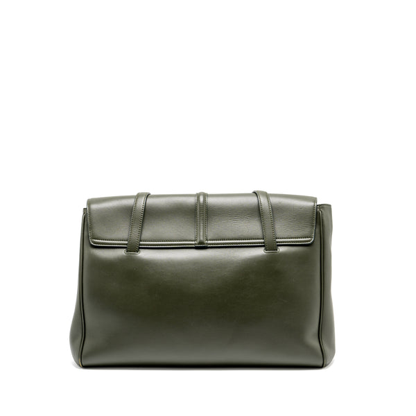 Celine Large Soft 16 Bag Smooth Calfskin Dark Green GHW