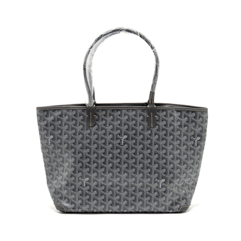 Goyard Artois Pm tote bag goyardine canvas / calfskin grey
