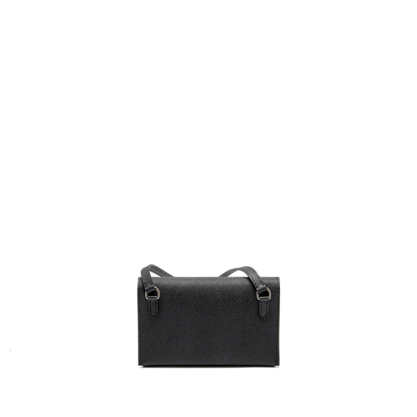 Hermes Hermesnap Epsom Black SHW Stamp W