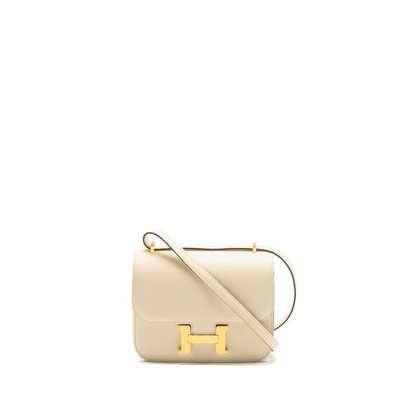 Hermes Mini Constance epsom Nata GHW stamp U