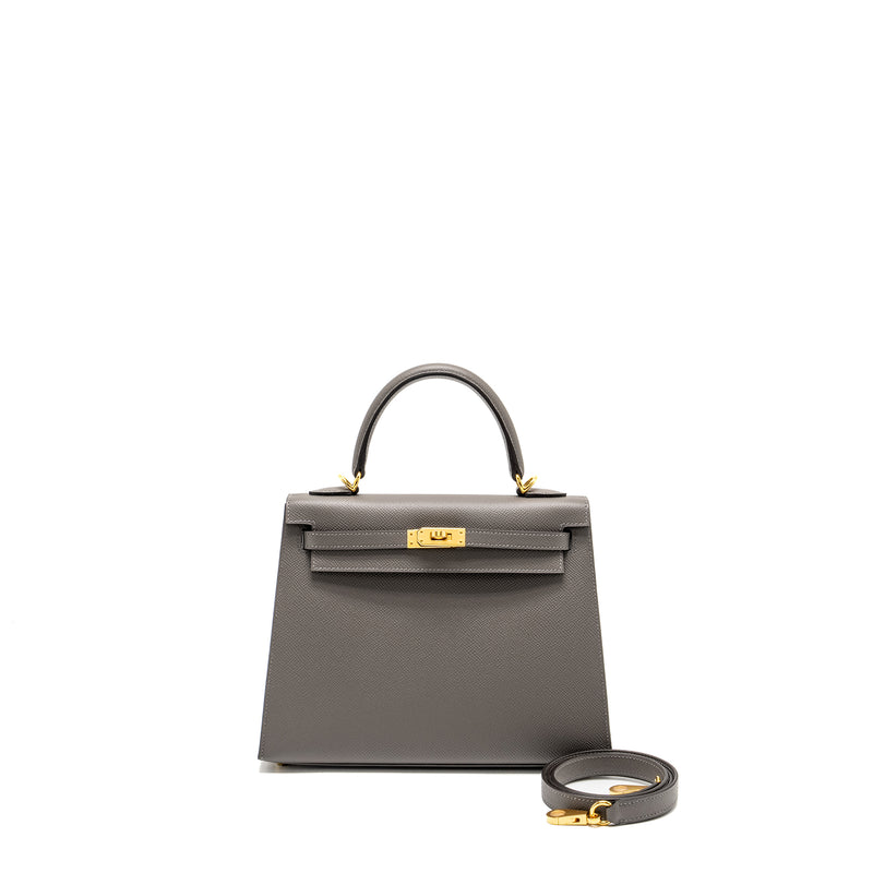 Hermes Kelly 25 Epsom Girs Meyer GHW Stamp U