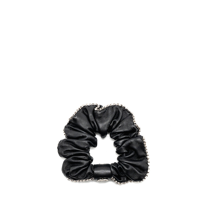 Chanel 22B Hair Tie with Crystal Lambskin Black SHW