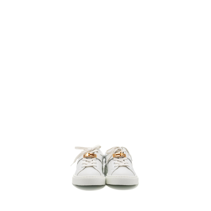 Hermes Size 38.5 Day Sneakers White RGHW