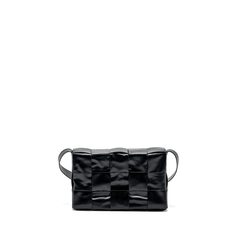 Bottega Veneta Small Cassette Bag Lambskin Black SHW