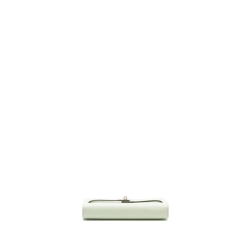 Hermes Kelly To Go Epsom Vert Fizz SHW Stamp B