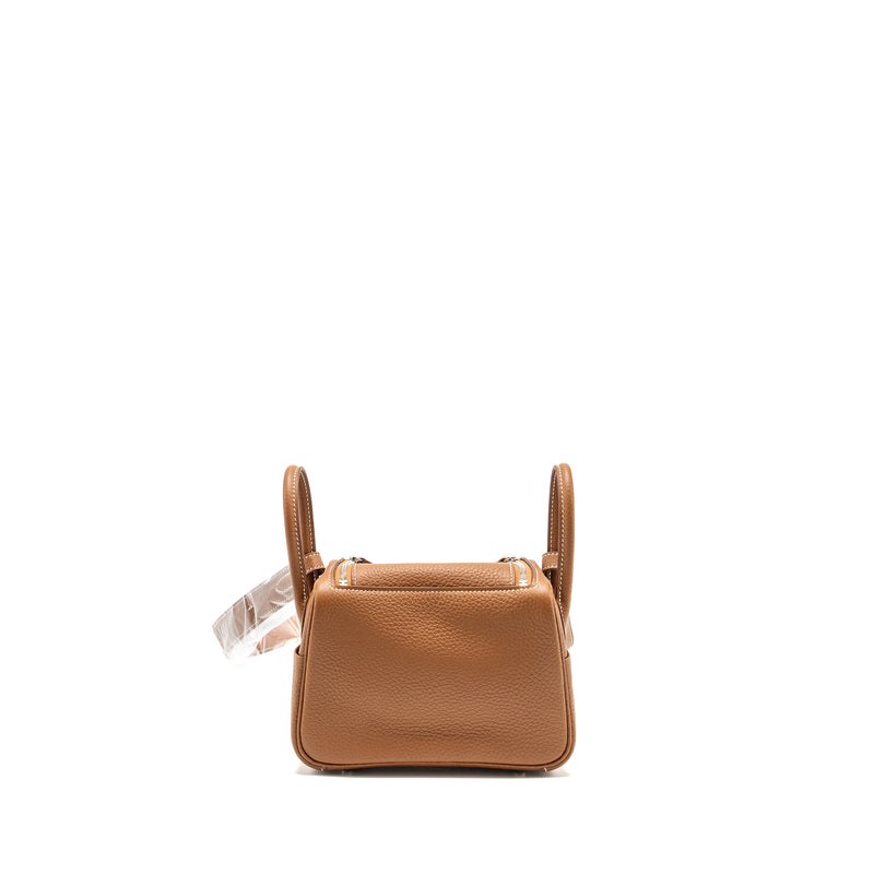 Hermes Mini Lindy clemence gold SHW stamp B