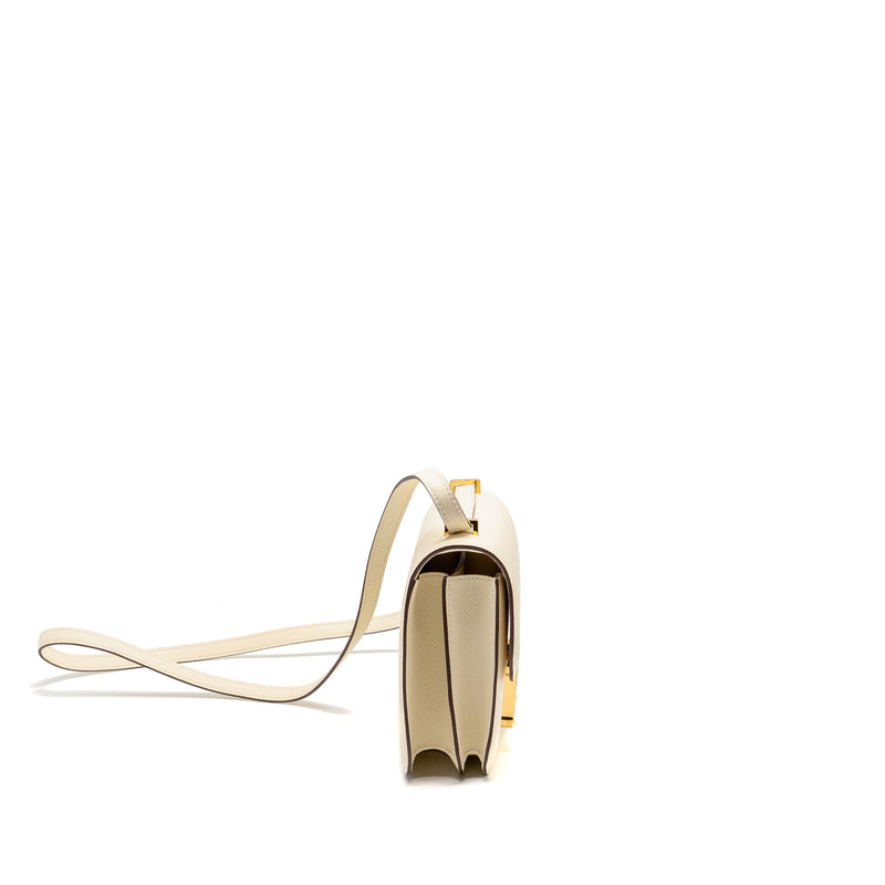 Hermes Mini Constance epsom Nata GHW stamp U