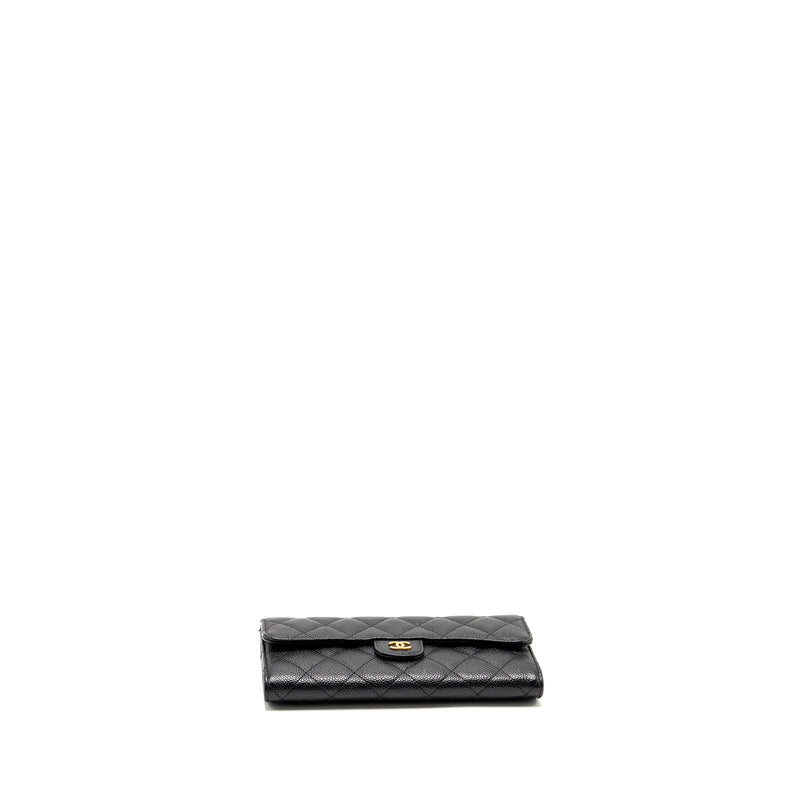 Chanel Classic Flap Long Wallet Caviar Black GHW