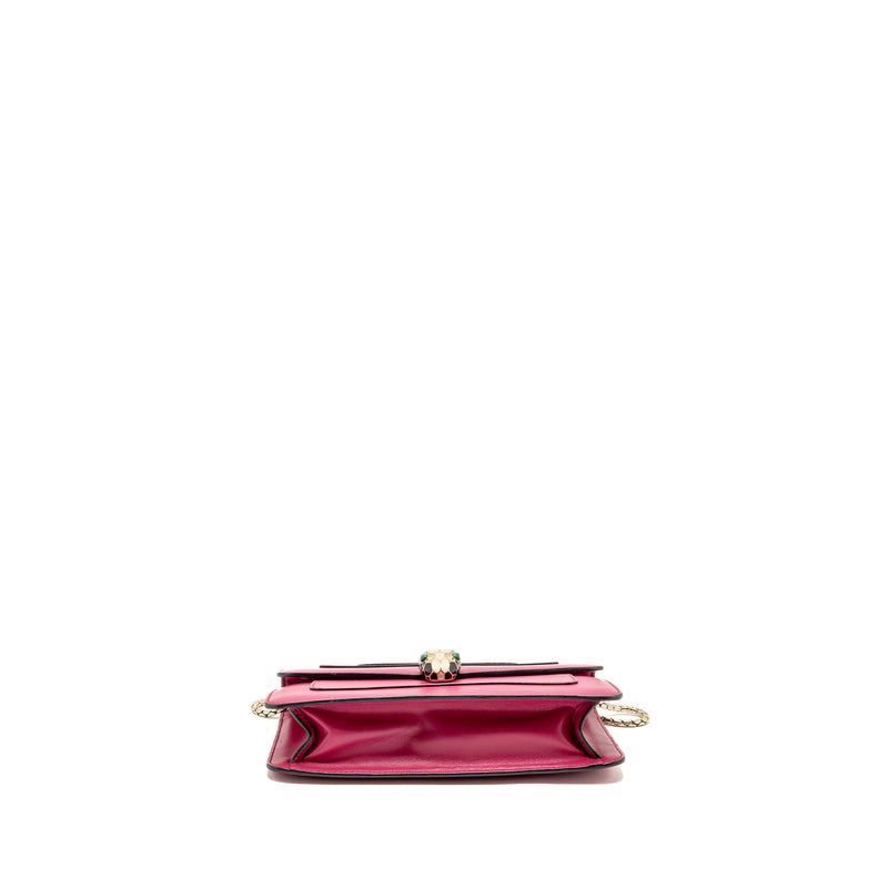 Bvlgari Serpenti Forever Crossbody Bag Calfskin Hot Pink LGHW
