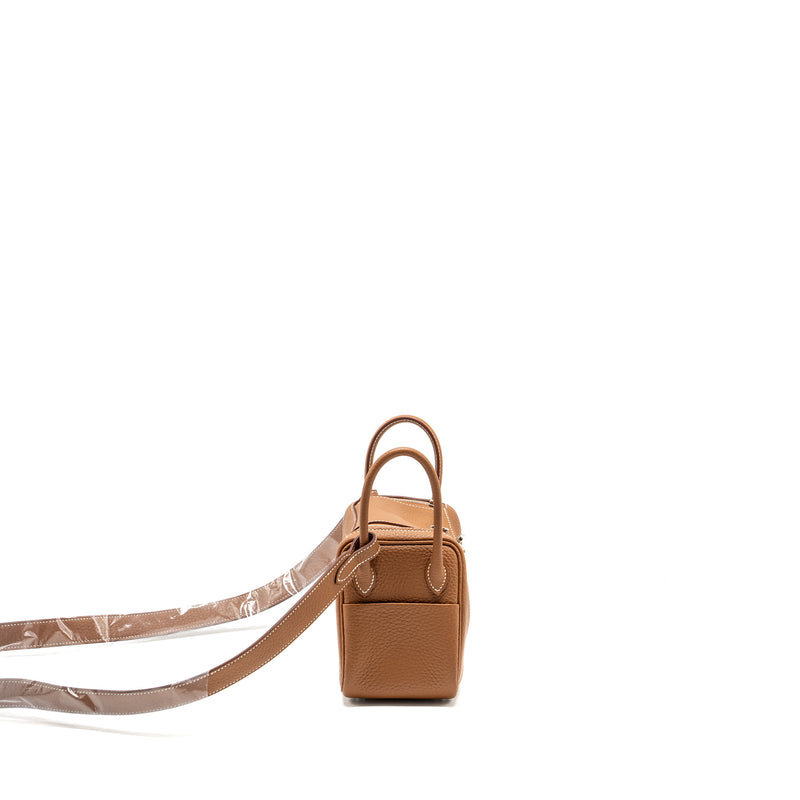 Hermes Mini Lindy clemence gold SHW stamp B