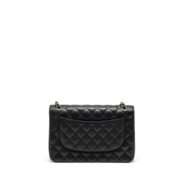 Chanel Jumbo Classic double flap bag caviar black SHW