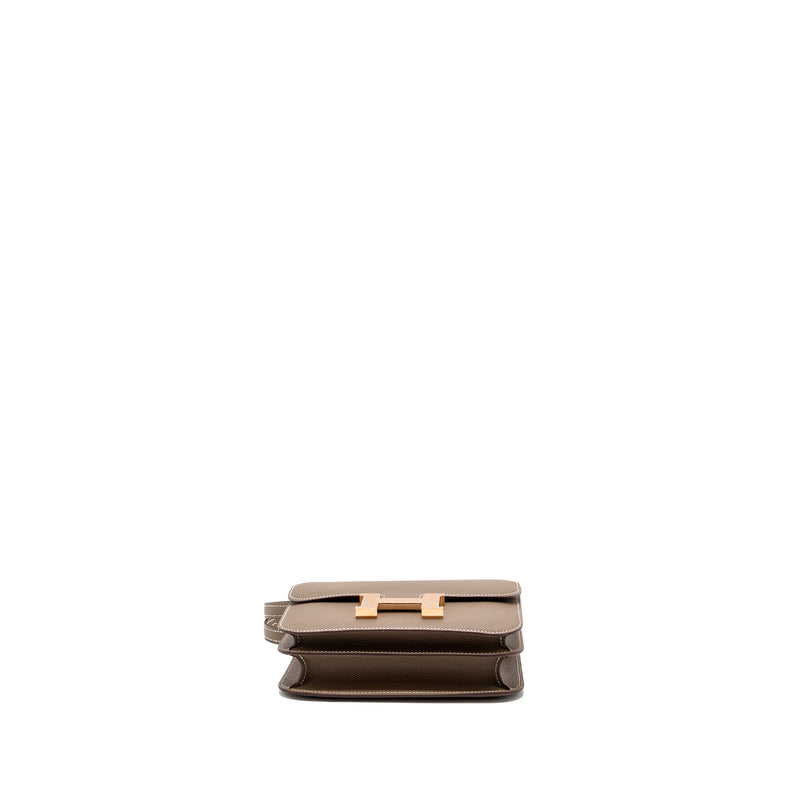 Hermes mini constance Epsom etoupe RGHW stamp B