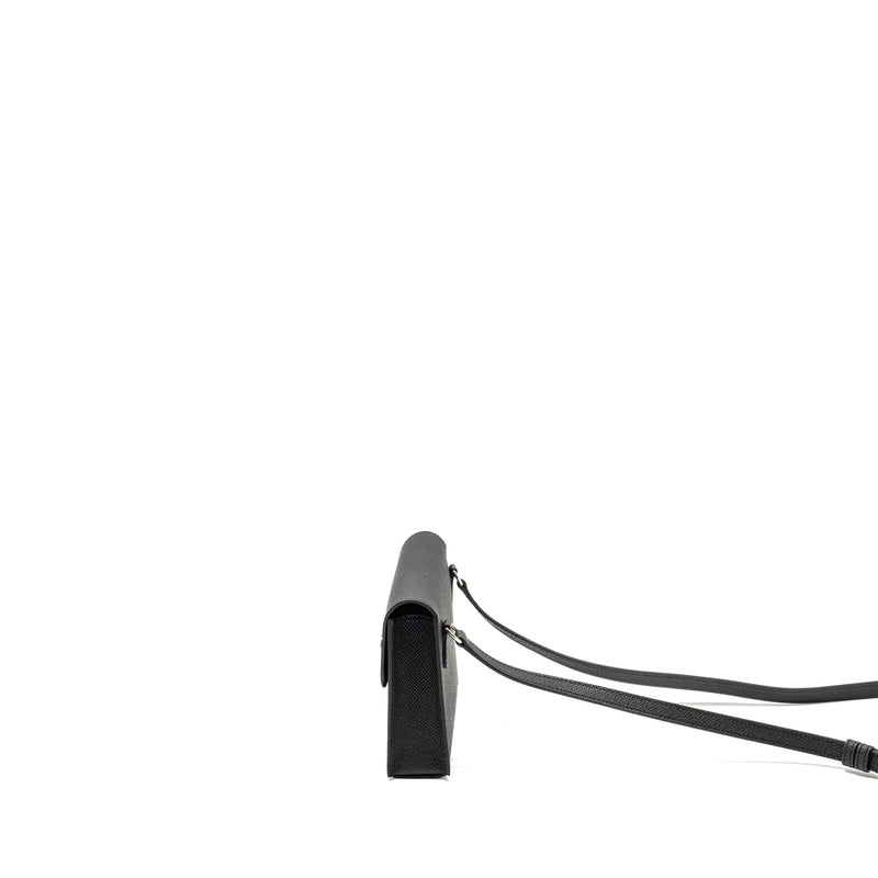 Hermes Hermesnap Epsom Black SHW Stamp W