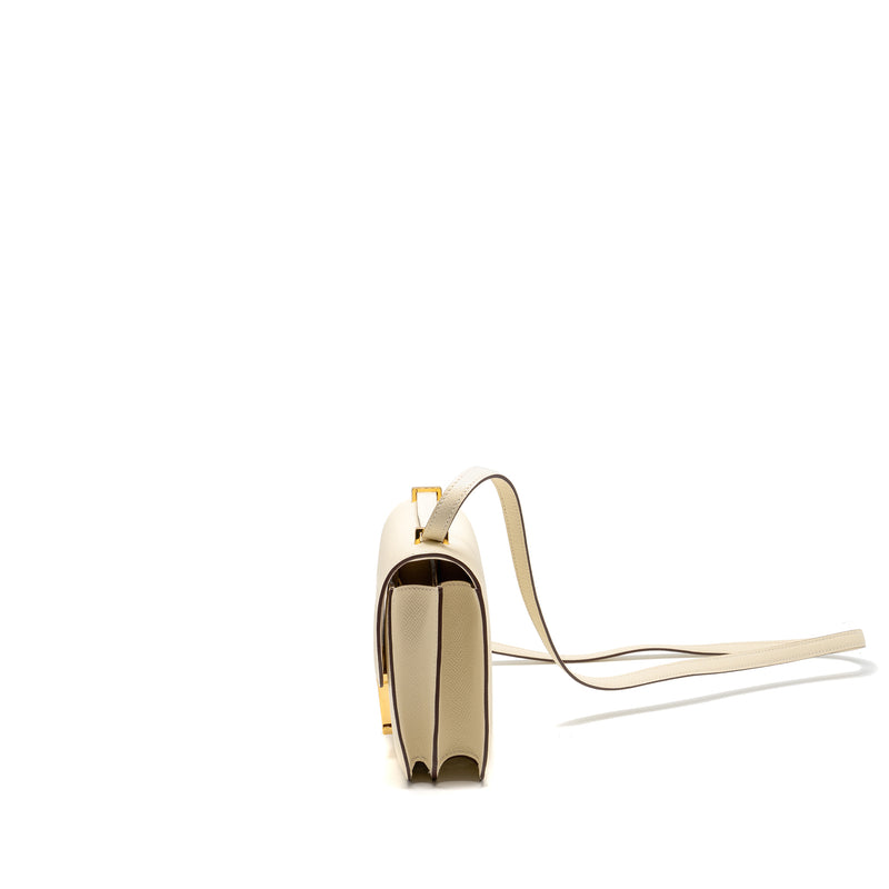 Hermes Mini Constance epsom Nata GHW stamp U