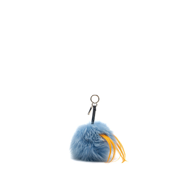 Fendi Blue / Orange Fur Bag Bugs Charm SHW