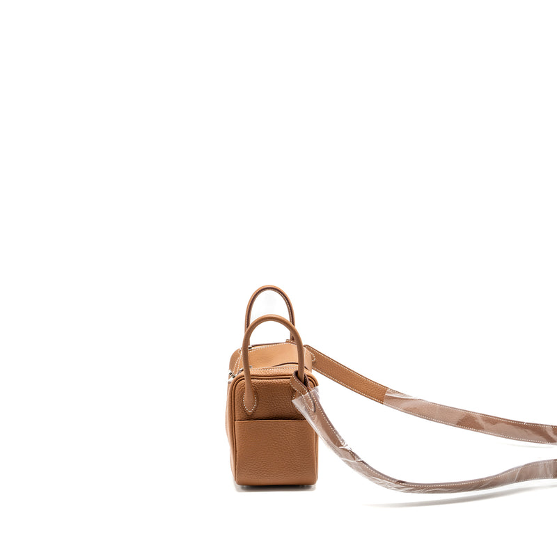 Hermes Mini Lindy clemence gold SHW stamp B