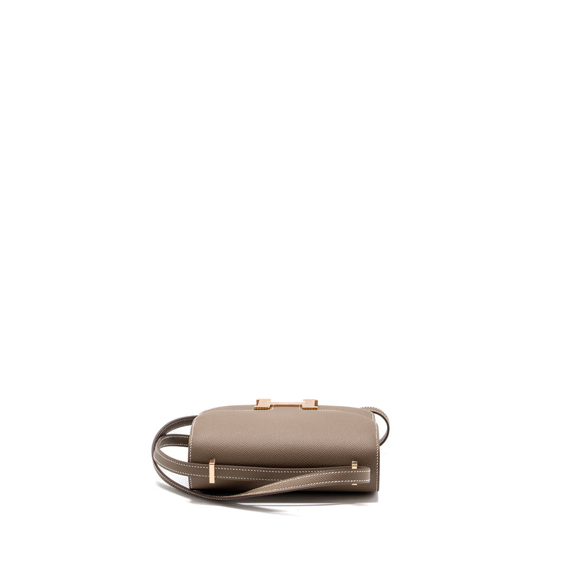 Hermes mini constance Epsom etoupe RGHW stamp B
