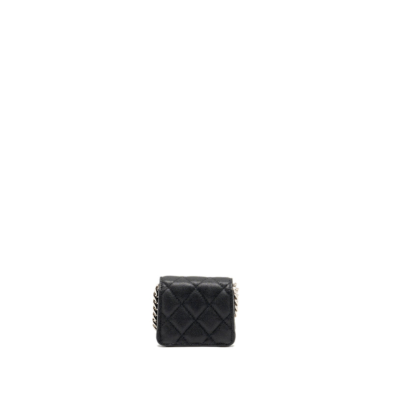 Chanel 22s Mini Clutch With Chain Caviar Black SHW