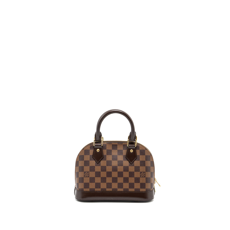 Louis Vuitton Alma bb damier ebene Canvas GHW