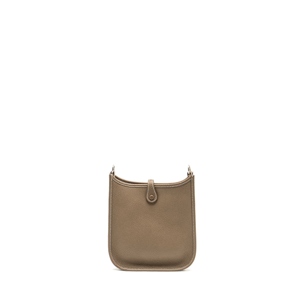 Hermes Mini Evelyne Clemence Etoupe SHW Stamp Z