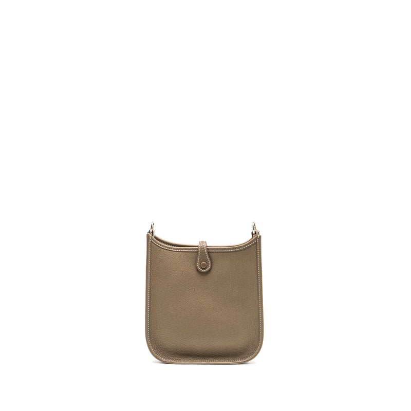 Hermes Mini Evelyne Clemence Etoupe SHW Stamp Z