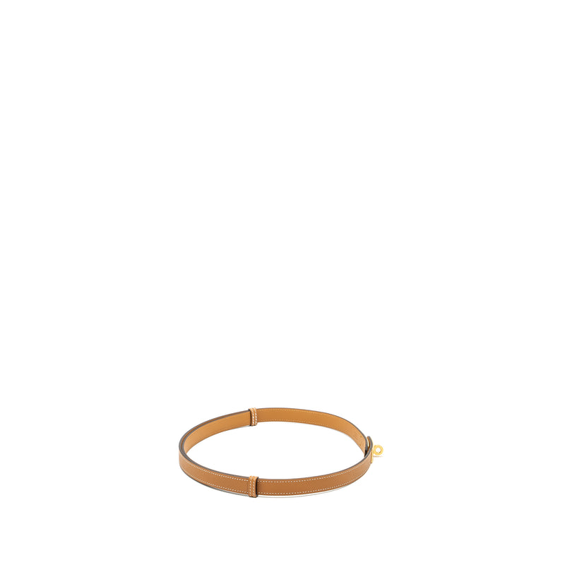 Hermes Kelly 18 Belt Epsom Gold GHW Stamp B