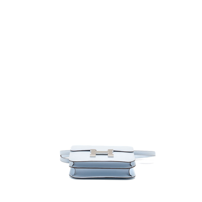 HERMES Mini Constance Epsom Blue Brume SHW Stamp Y