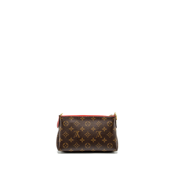 Louis Vuitton Pallas Clutch Monogram 2 Way Shoulder Bag Monogram Canvas/Leather Cerise GHW