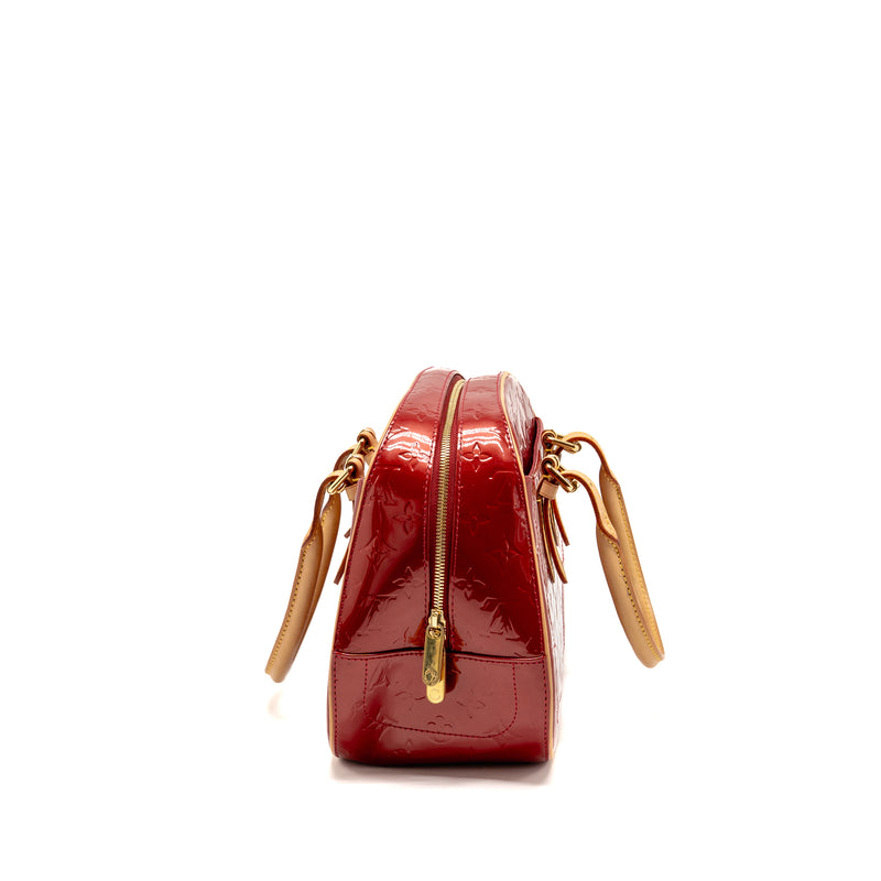 Louis Vuitton Trouville patent leather red GHW