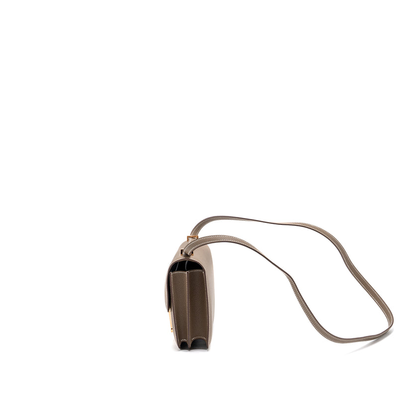 Hermes mini constance Epsom etoupe RGHW stamp B