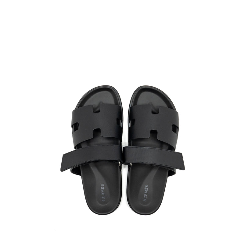 Hermes Men’s Size 41 Chypre Sandal Calfskin Black