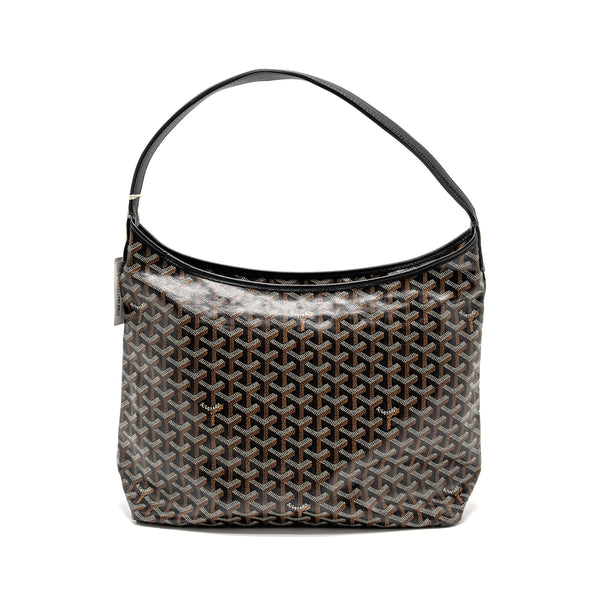 Goyard Boheme Hobo Bag Goyardine Canvas/Calfskin Black SHW