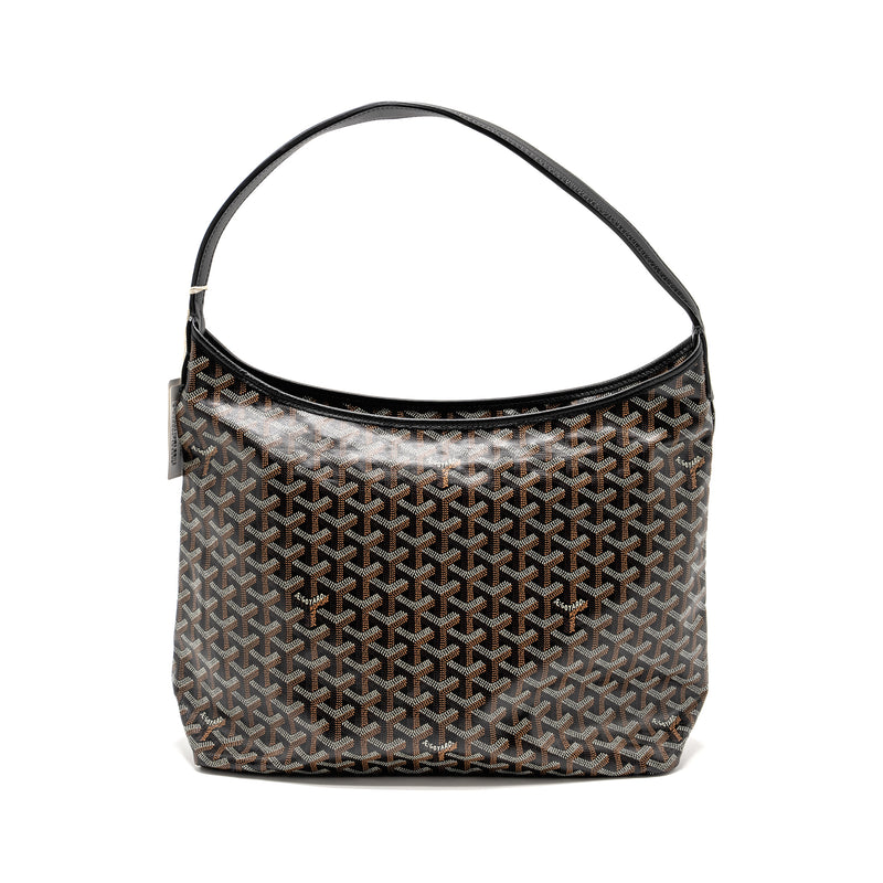 Goyard Boheme Hobo Bag Goyardine Canvas/Calfskin Black SHW