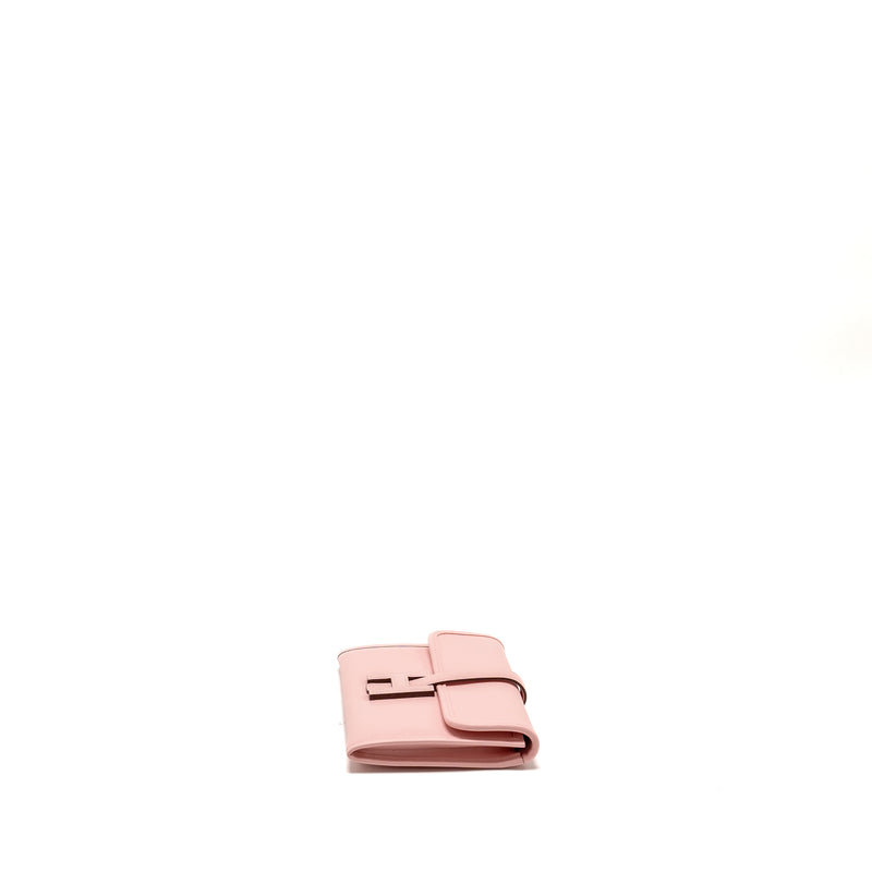 Hermes Jige Elan Wallet Swift Rose Sakura SHW Stamp D